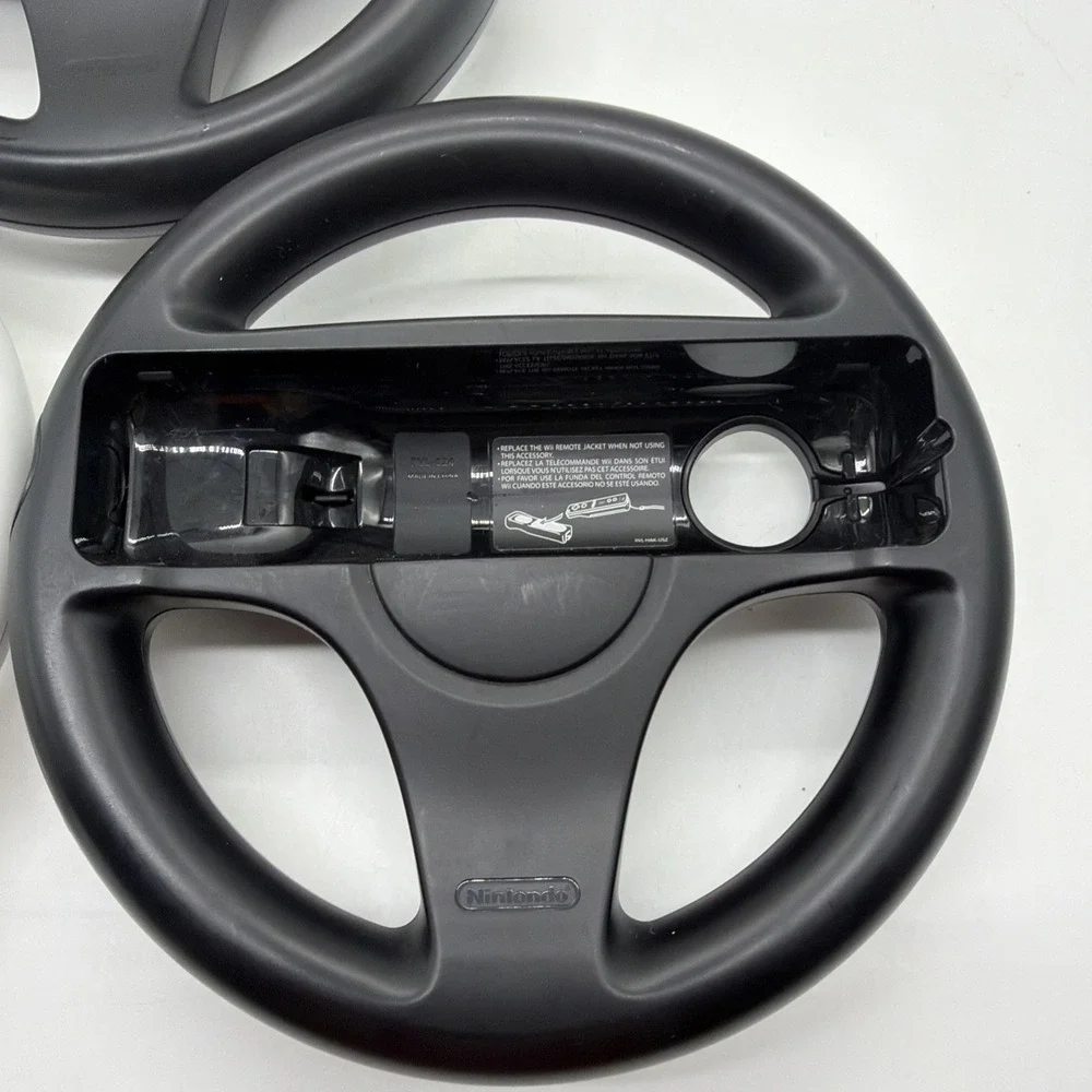 3 Genuine OEM Mario Kart Racing Steering Wheel - Nintendo Wii - Game Controller